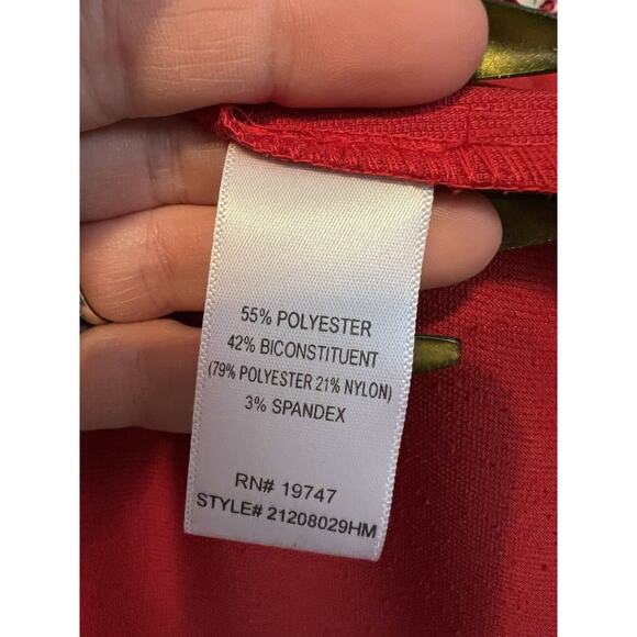 Red Corduroy Blazer Womens Sz 22 Plus Size Jacket Career Wear Trending Holiday - Picture 11 of 14